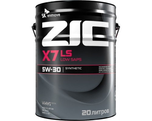 Масло моторное ZIC X7 LS 5W30 20 л 192619