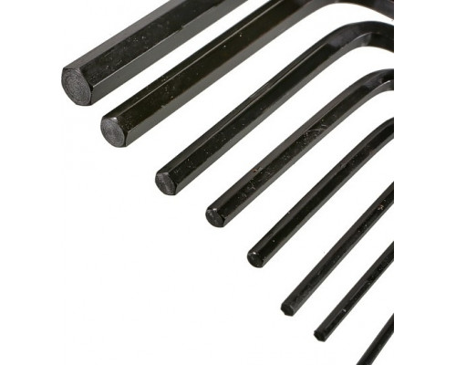 Набор ключей шестигранных Sturm 1045-04-9x9 cr-v, короткие, 9 штук