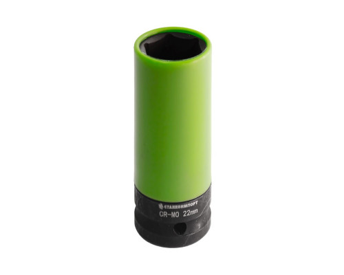Ударная головка глубокая 6-гранная 1/2" STANKO CS122022C 22 мм для литых дисков