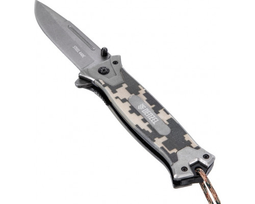 Нож Denzel 79208 складной, системы Liner-Lock, с накладкой G10