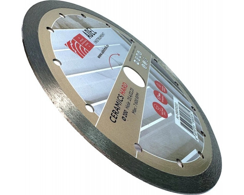 Алмазный диск для резки керамики ADEL INSTRUMENT Hard Ceramics Ø200*1,7*8*25,4/22,23 AI-1503112522