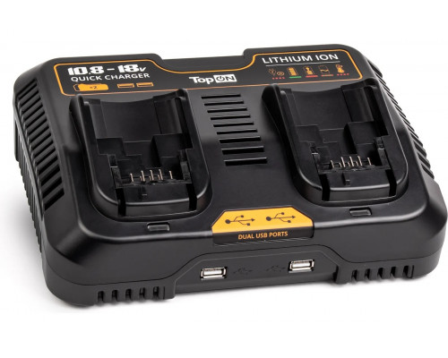 Зарядное устройство TopON Dewalt XR DCB132 10.8V-18V TOP-DCB132
