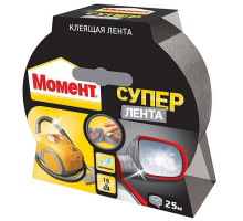 Лента МОМЕНТ 1760300 25 м серебро Б0023002