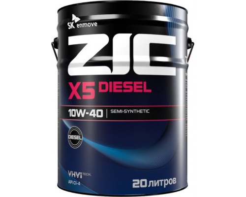 Масло моторное ZIC X5 DIESEL 10W40 20 л 192660