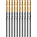 Сверло по металлу Denzel HSS-Tin, Golden Tip 2 мм, 10 шт 717203