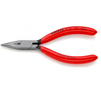Плоскогубцы KNIPEX KN-3731125SB захватные прецизионные, плоскокруглые губки, 125 м