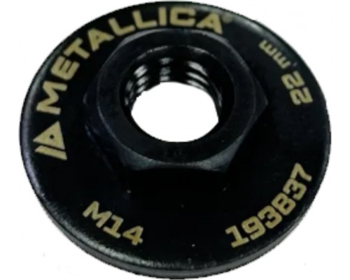 Гайка для УШМ METALLICA 193837 OPTIMA M14, под рожковый ключ 22 мм