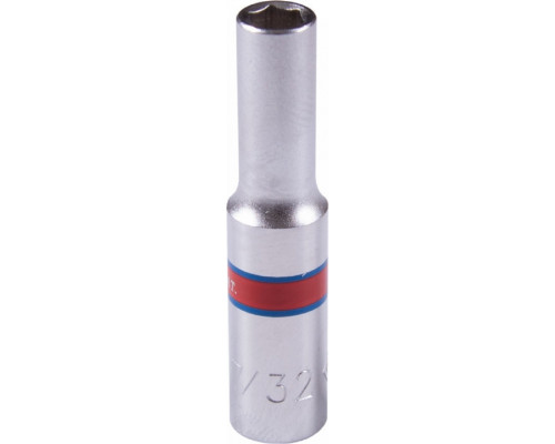 Головка 6-гранная глубокая дюймовая 7/32" с посадкой 1/4" KING TONY 223507S