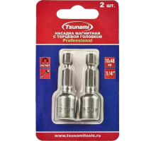 Магнитная насадка TSUNAMI 10х48 мм Professional с торцевой головкой 2 шт T26020030001048