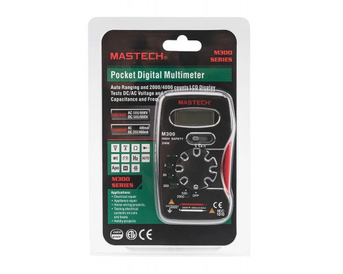 Мультиметр цифровой MASTECH M300 с прозвонкой 13-2006