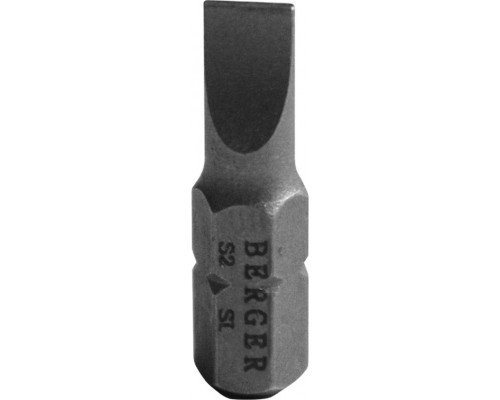 Бита для заворачивания BERGER BG2382 SL0.8*5.5x25мм, 2 шт., S2