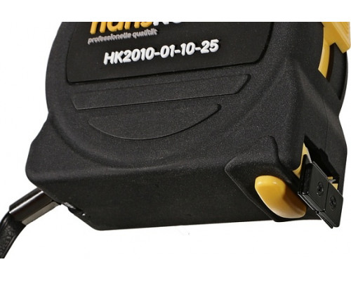 Рулетка HANSKONNER HK2010-01-10-25 с противоударным корпусом и softtouch