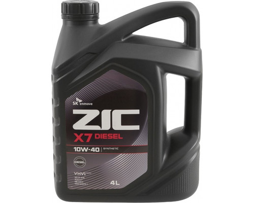 Масло моторное ZIC X7 DIESEL 10W40 4 л 162607