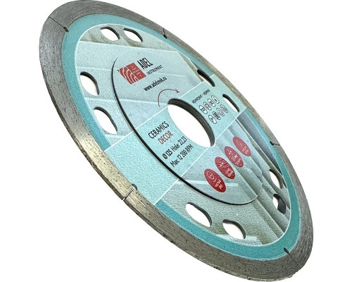 Алмазный диск для резки керамики ADEL INSTRUMENT Ceramics Decor Ø125*1,1*22,23 AI-1503122221