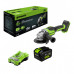 Угловая шлифмашина аккумуляторная GREENWORKS GD24AG 24V, АКБ 8Ач и ЗУ 3200207CUH