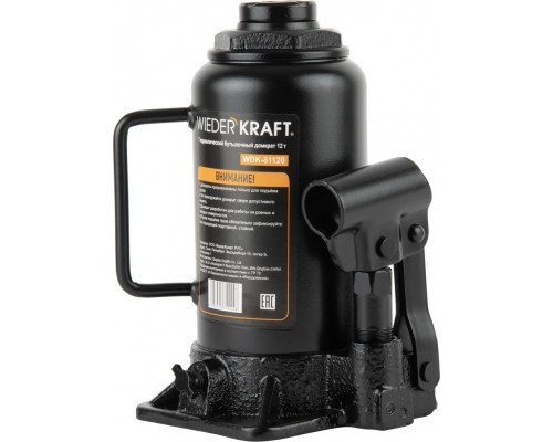 Домкрат бутылочный WiederKraft WDK-81120 12 т