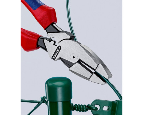 Плоскогубцы KNIPEX KN-0912240SB Lineman's электромонтажные с зоной обжима, 240 мм