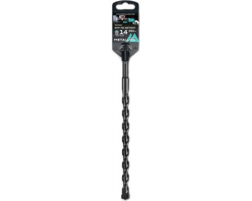 Бур SDS-plus METALLICA Optima 14х260/200 мм по бетону напайка с центром, 2 спирали 904503