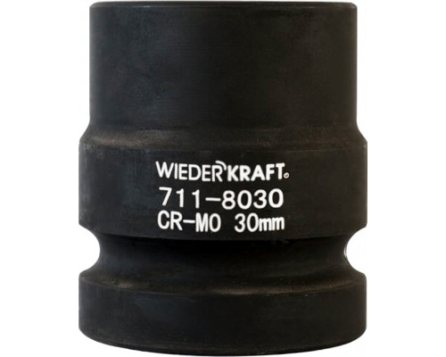 Ударные головки 6-ти гранные 1" WiederKraft WDK-711-8030 30 мм