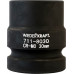 Ударные головки 6-ти гранные 1" WiederKraft WDK-711-8030 30 мм