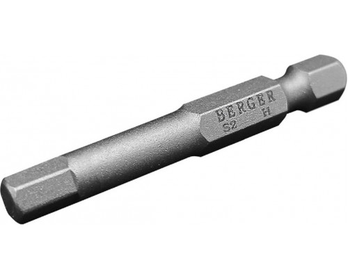 Бита для заворачивания BERGER BG2405 HEX4x50мм, 2 шт., S2