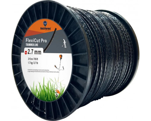 Леска триммерная HOLZFFORMA FlexiCut Pro 2,7 мм х 215 м, зубчатая PJ93343PRO