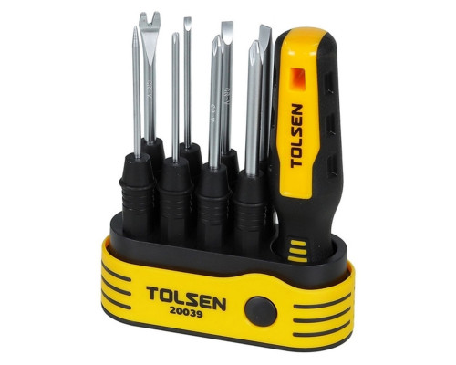 Отвертка TOLSEN TT20039s со сменными битами, 8 в 1