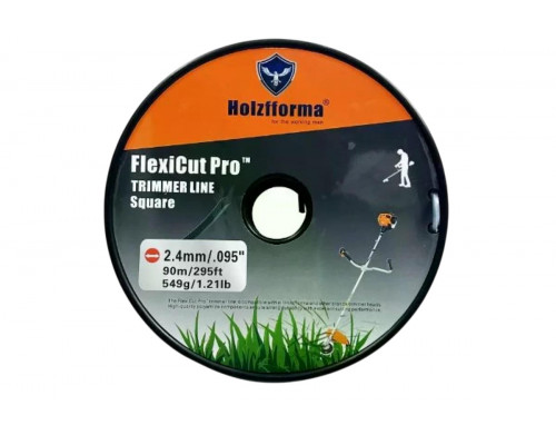 Леска триммерная HOLZFFORMA FlexiCut Pro 2.4х90м, квадрат SQ002490PRO