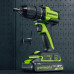 Дрель-шуруповерт аккумуляторная GREENWORKS DD345 24V, АКБ 2Ач и ЗУ 3708307CUA
