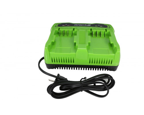 Зарядное устройство для аккумуляторов GREENWORKS 24.0V G24X2UC2 двухпостовое 2931907