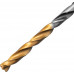Сверло по металлу Denzel Р6М5, Golden Tip спиральное 3x61мм, многогранная заточка, 2шт 718268