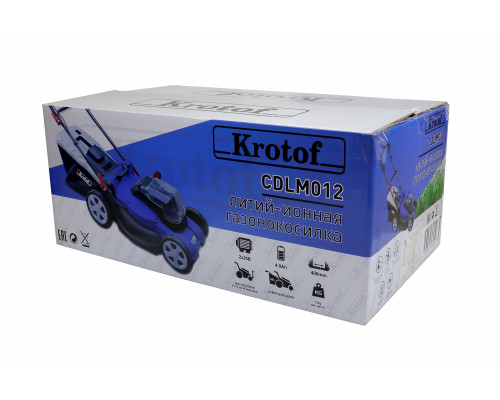 Газонокосилка аккумуляторная KROTOF CDLM012