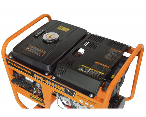 Генератор CARVER PPG - 5000DE дизель