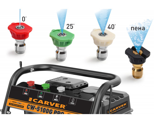 Мойка высокого давления бензиновая CARVER CW-5100G PRO