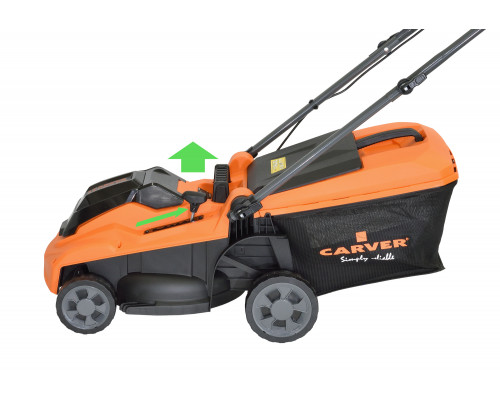 Газонокосилка аккумуляторная CARVER CLM-01BL40-370H без АКБ