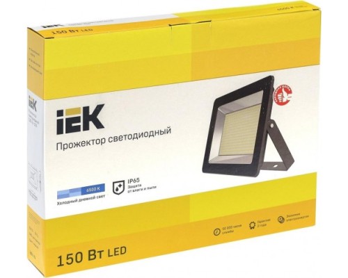 Прожектор IEK СДО 06-150 IP65 6500K черный [LPDO601-150-65-K02]