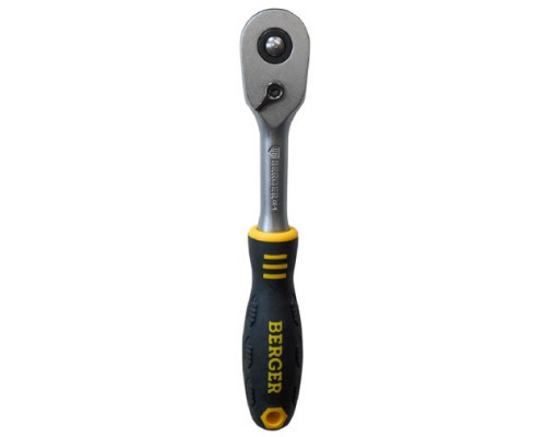 Трещотка BERGER BG2427 1/4 дюйма, 72 зуба, 150 мм