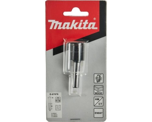 Фреза по дереву MAKITA D-67876 пазовая с 2 режущ. кромками 20x19x8x51x2t