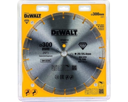 Алмазный диск универсальный DeWALT 300 х 25.4 мм DT40212-QZ Алмазный диск универсальный DeWALT 300 х 25.4 мм DT40212-QZ