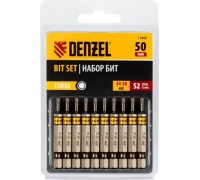 Набор бит Denzel TORX 8х50 сталь s2, шестигранный профиль, 10 шт. 11666