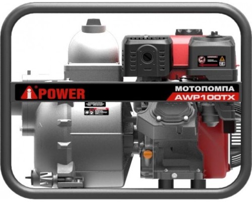 Мотопомпа бензиновая A-IPOWER AWP100TX для грязной воды [30341]