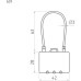 Замок навесной кодовый НОРА-М 609 для чемодана 