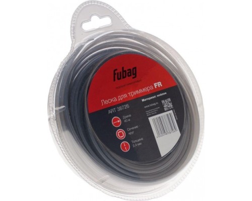 Леска триммерная FUBAG 38726 круглая