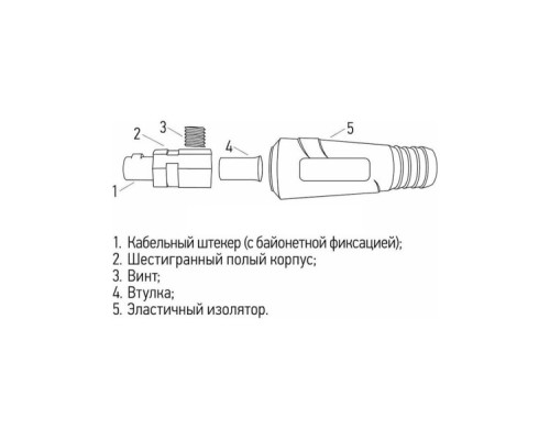 Штекер REXANT 16-0882 (вставка) модель СКР (шт.) 10-25