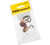 Выключатель для настенного светильника Proconnect 32-0105-9 c проводом деревянным наконечником, Silver инд.уп