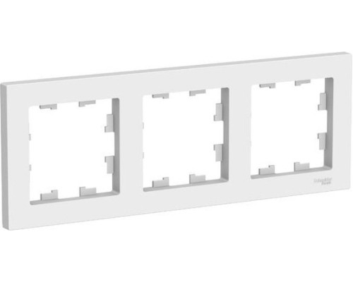 Рамка Systeme Electric AtlasDesign 3-м универсальная, белая ATN000103 [ATN000103]