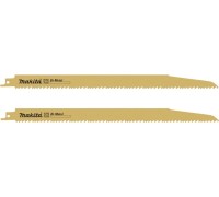 Полотна для сабельных пил MAKITA D-72768 по древесине с гвоздями 300x1,25x10tpi, 2 шт.
