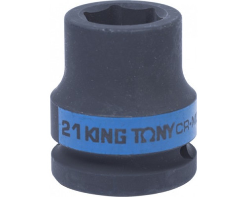 Ударная головка шестигранная 21 мм с посадкой 3/4" KING TONY 653521M