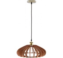Светильник декоративный GLANZEN ART-0009-60 Е27, коричневый подвесной из дерева mini-pear dark ART-0009-60