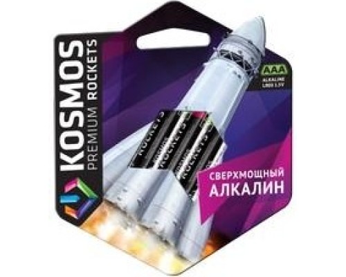 Батарейка КОСМОС LR03ROCKETS4BL (ААА) premium 4 шт. [KOSLR03ROCKETS4BL]